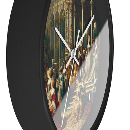 "Elegancia real: un retrato de jardín de inspiración gótica" - The Alien Wall Clock International Gothic