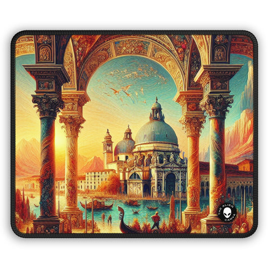 Venetian Dreams: A Fantastical Twist on the Famous Canals - The Alien Gaming Mouse Pad Venetian School