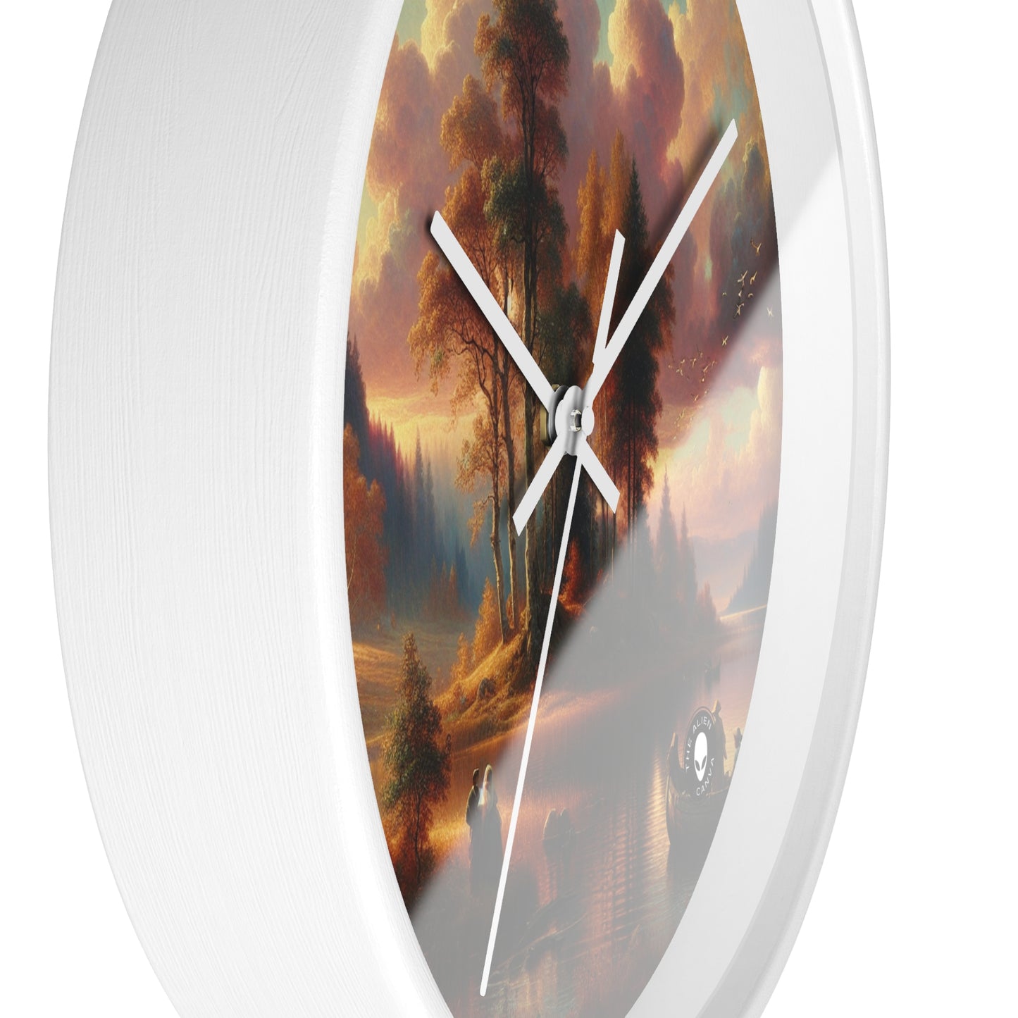 "Whispers of Love in the Enchanted Forest" - The Alien Wall Clock Romanticism