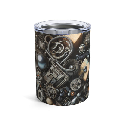 "Tapisserie de la nature : Pièce d'art d'assemblage" - The Alien Tumbler 10oz Assemblage Art