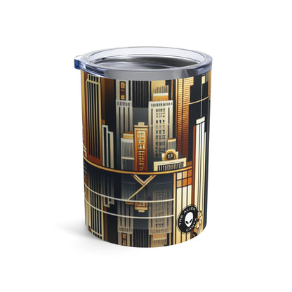 "Luxe Deco: Artistic Elegance at The Grand Hotel" - The Alien Tumbler 10oz Art Deco