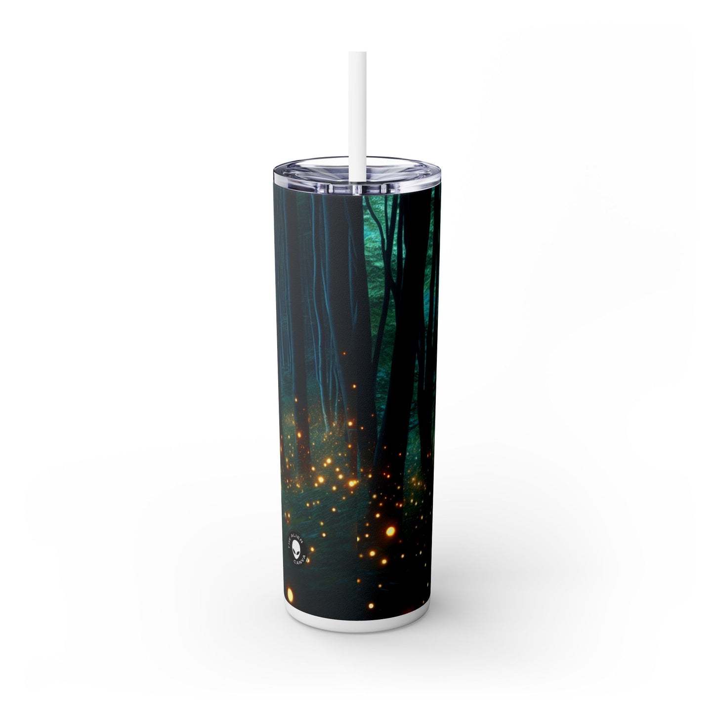 "Enchanted Vigil" - The Alien Maars® Skinny Tumbler with Straw 20oz