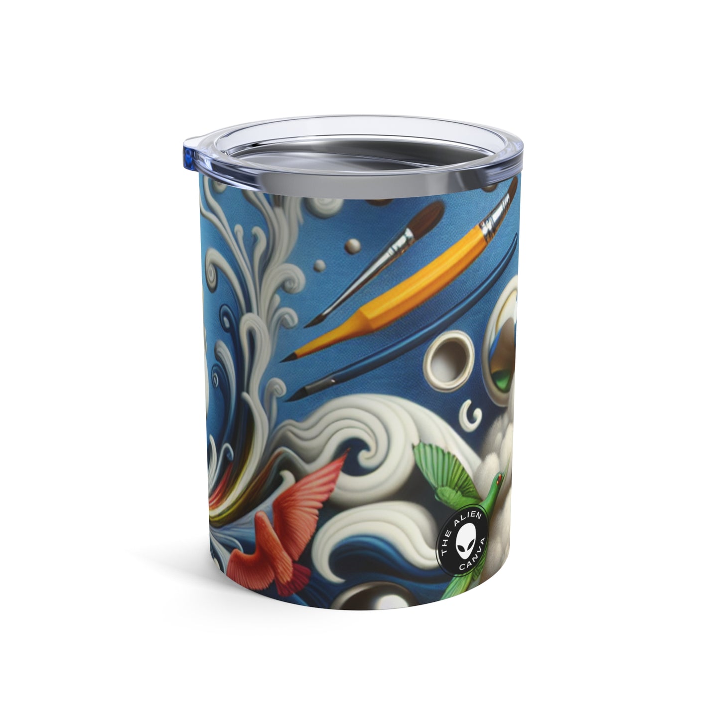 "Temporal Meltdown: Surreal Landscape" - The Alien Tumbler 10oz Surrealismo