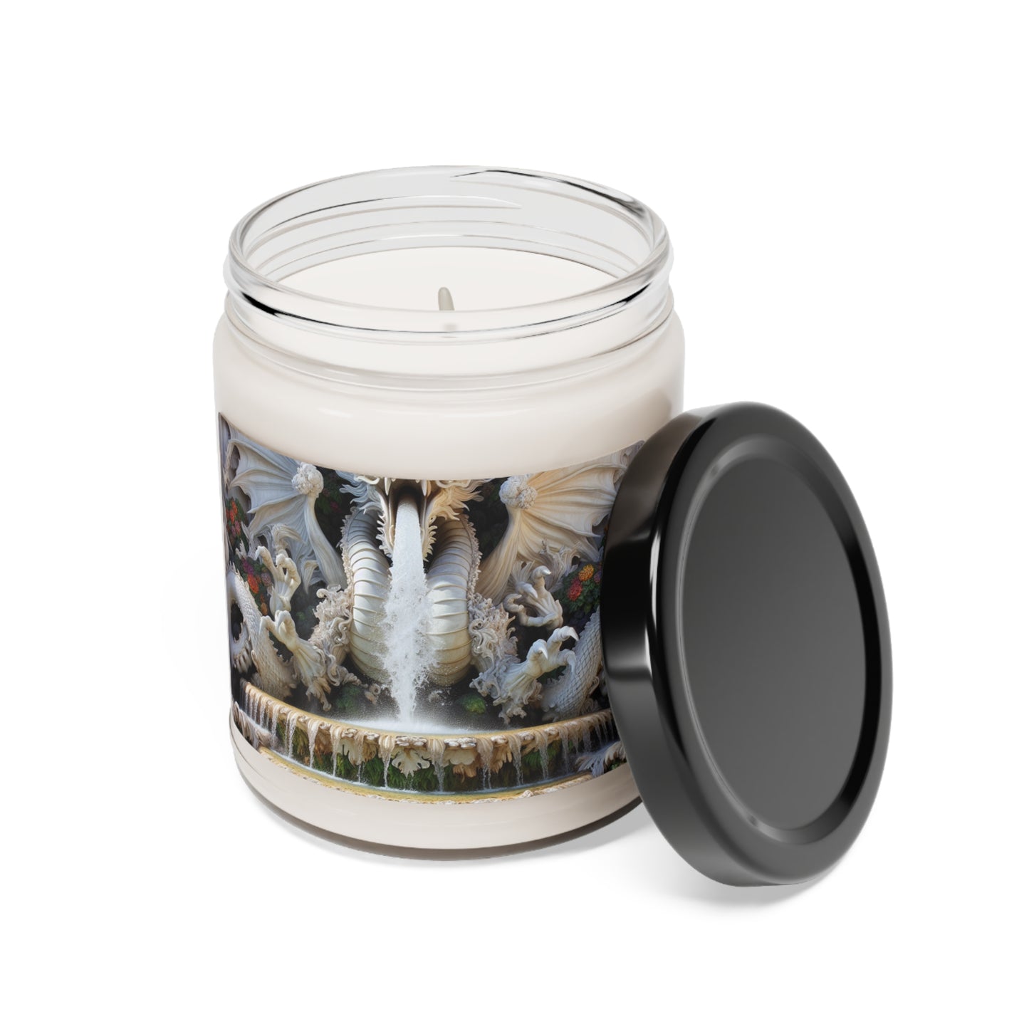 "Fiery Dragon Fountain: Heaven's Cascade" - The Alien Scented Soy Candle 9oz Rococo Style