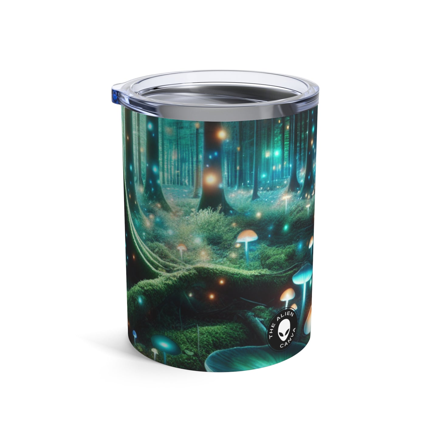 "Noche encantada en el bosque de hongos" - Vaso Alien de 10 oz