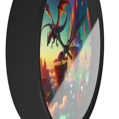 "Dragon's Flight in the Fantastical Realm" - The Alien Wall Clock