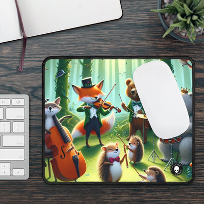 « Ménagerie mélodieuse : animaux musicaux dans la forêt enchantée » – Le tapis de souris de jeu Alien