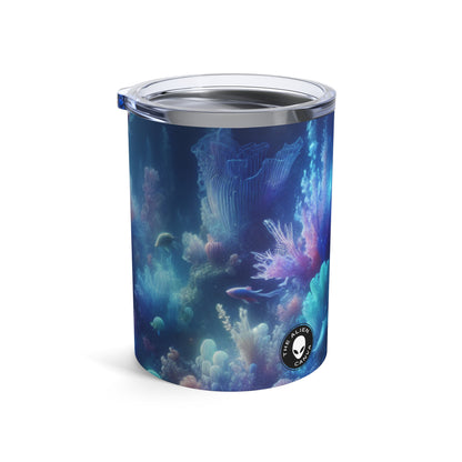 "Coral Fantasia: un deleite submarino de ensueño" - Vaso Alien de 10 oz