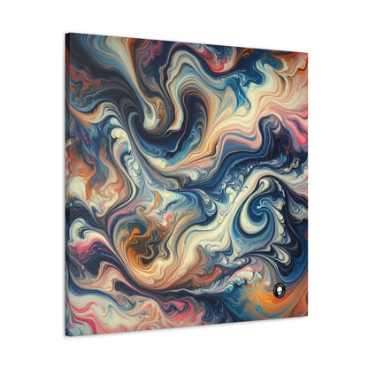 Exuberante selva tropical: vertido de acrílico inspirado en la belleza tropical - The Alien Canva Acrylic Pouring