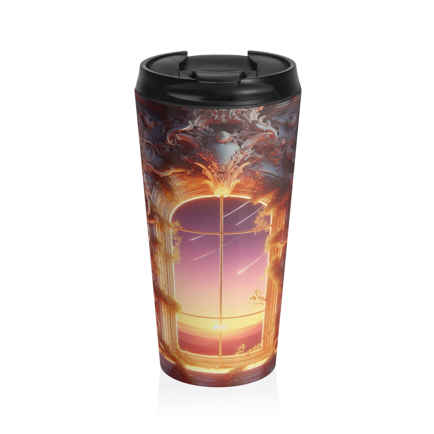 "The Elegant Starlight of Baroque". - The Alien Stainless Steel Travel Mug Baroque