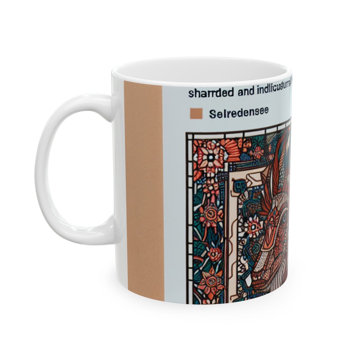 "Resilience Unveiled: A Postcolonial Celebration" - The Alien Ceramic Mug 11oz Postcolonial Art