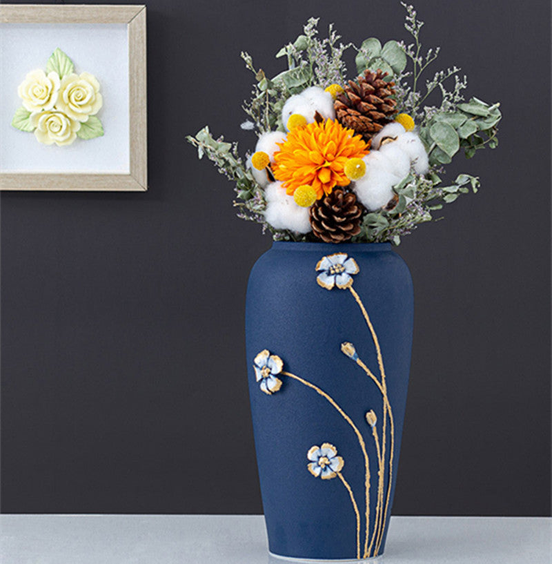 Ceramic vase living room soft decoration