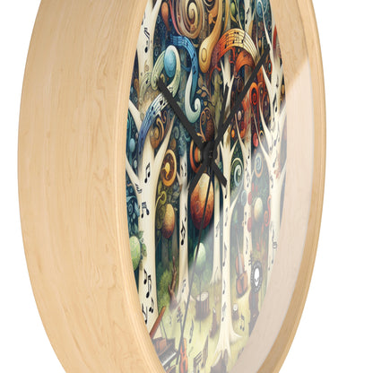 "Melodic Enchantment: The Instrumental Forest" - The Alien Wall Clock