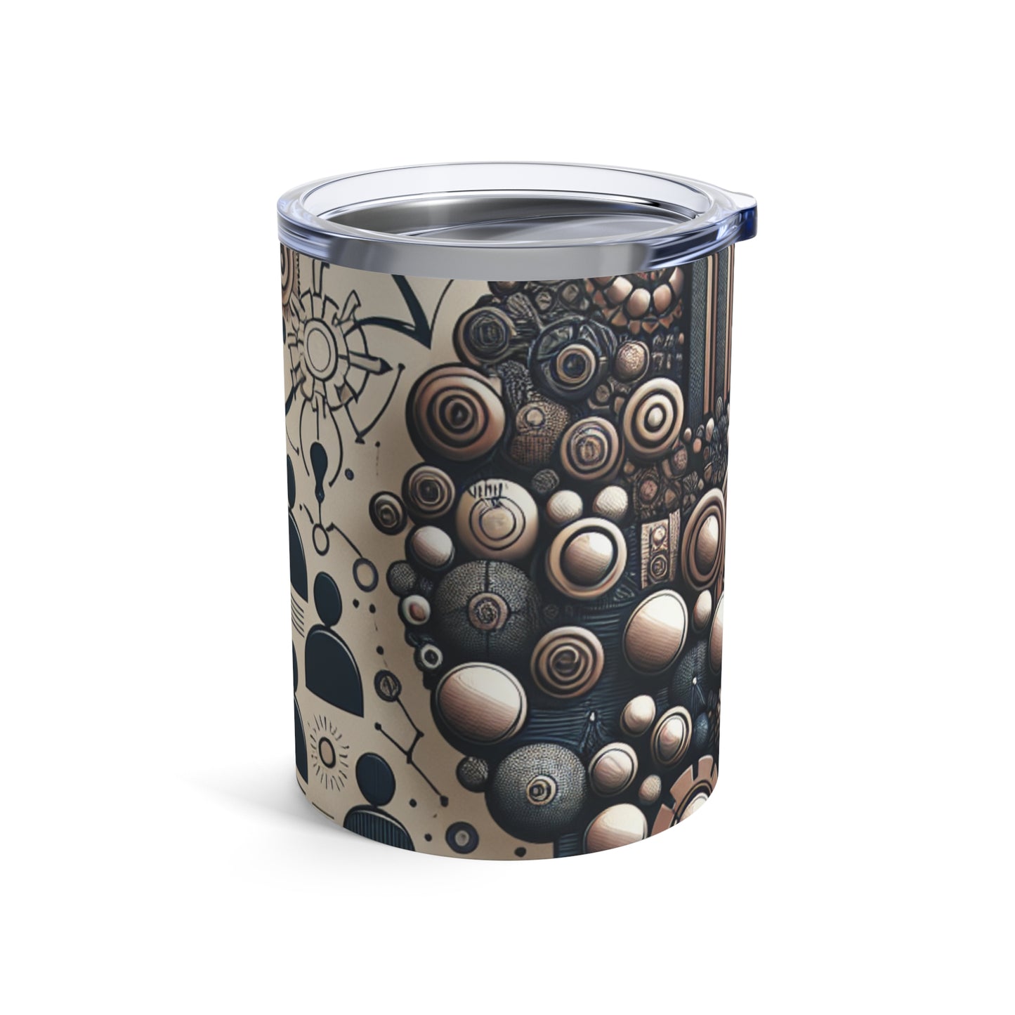 "Toile communautaire : une installation d'art vivant" - La sculpture sociale Alien Tumbler 10oz