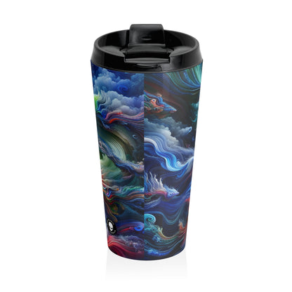 "Psychedelic Underwater Wonderland" - The Alien Stainless Steel Travel Mug