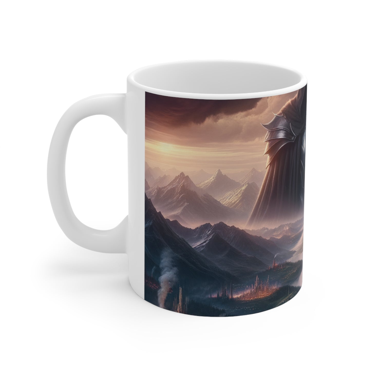 "La Réclamation de Sauron : L'Obscurcissement de la Terre du Milieu" - La Tasse en Céramique Alien 11oz