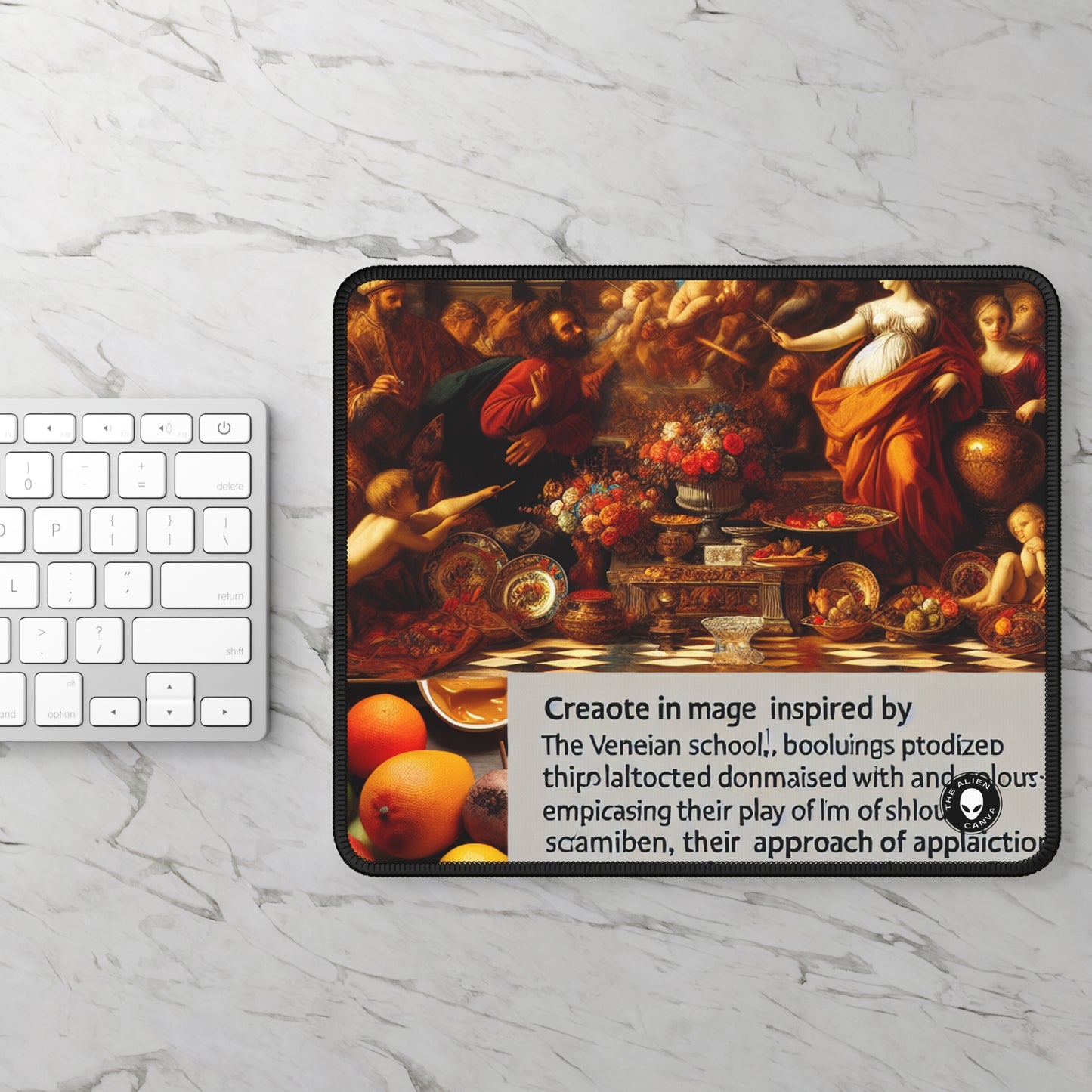 Venetian Reverie: A Contemporary Homage to the Vibrant Elegance of the Venetian School - The Alien Gaming Mouse Pad Venetian School