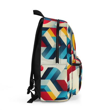 "Harmonious Balance: Geometric Abstract Art" - The Alien Backpack Geometric Abstraction