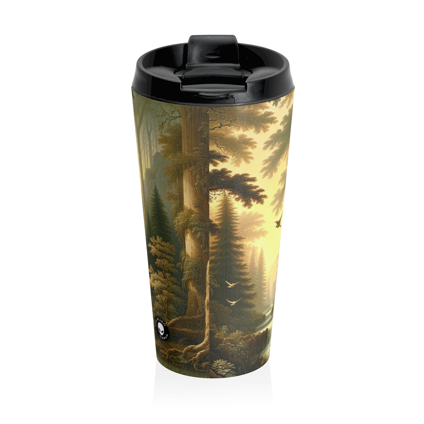 "Tranquil Forest Glen" - The Alien Stainless Steel Travel Mug