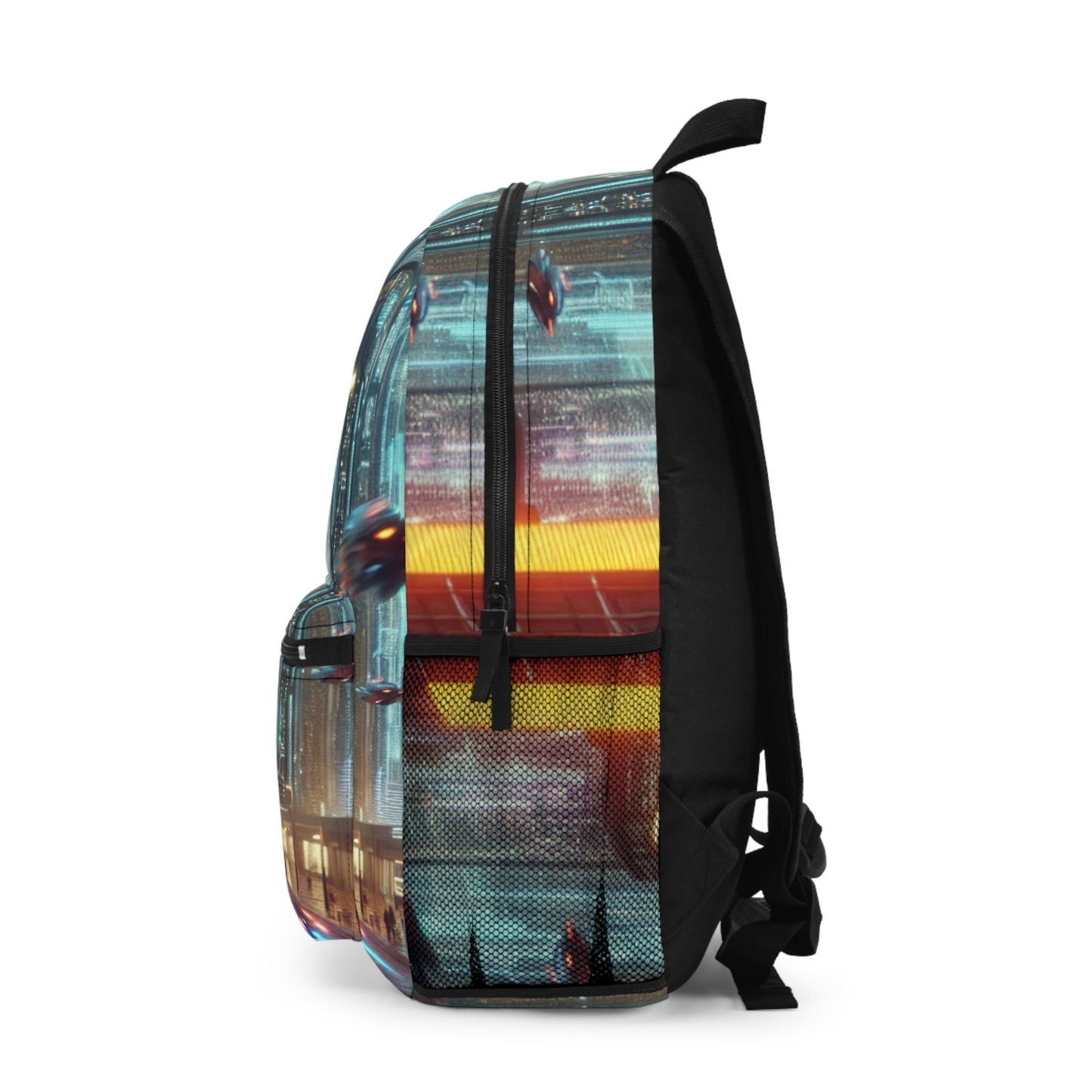 Neon Rain: A Futuristic Cityscape - The Alien Backpack