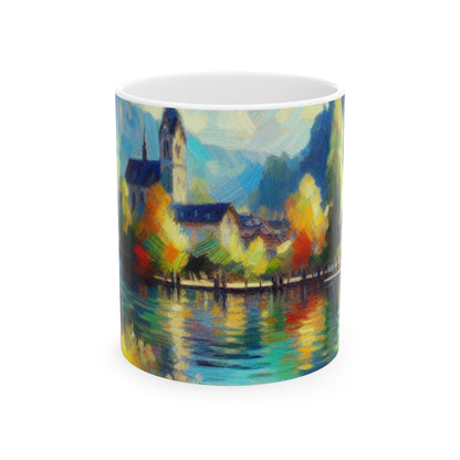 "Sunny Market Delight" - The Alien Ceramic Mug 11oz Impressionism