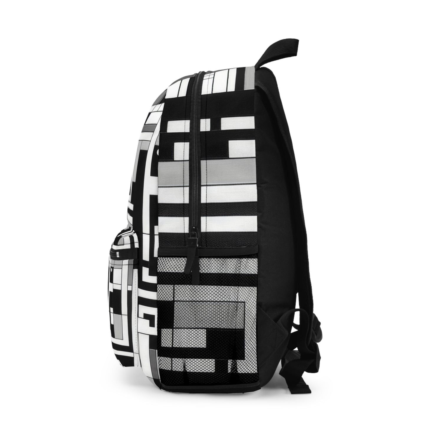 "De Stijl in Black and White" - The Alien Backpack De Stijl Style