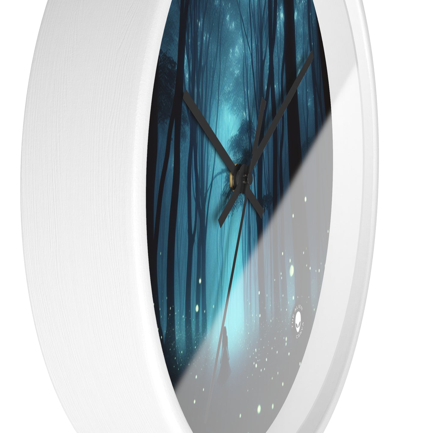 "Guided by Fireflies: A Forest's Secret Lightshow" - The Alien Wall Clock