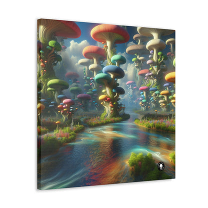 "Mystical Mushroom Wonderland" - The Alien Canva