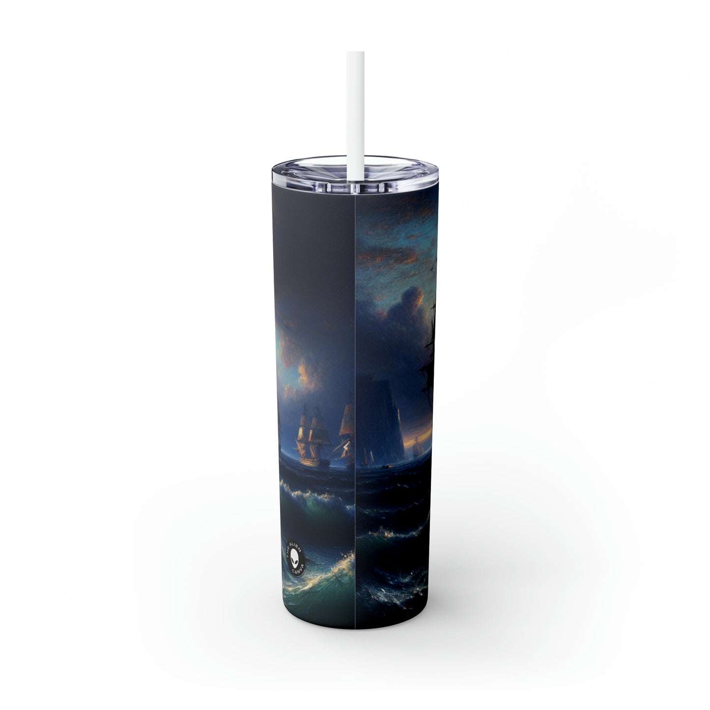 "Waltz of the Enchanted Forest" - The Alien Maars® Skinny Tumbler with Straw 20oz Romanticism