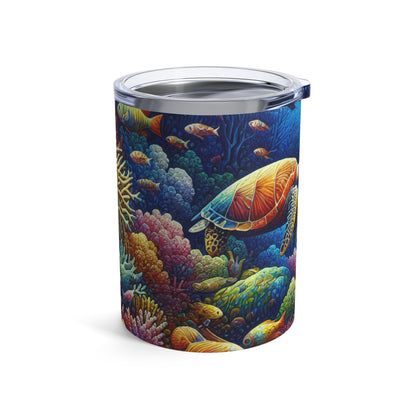 "Marine Paradise: Colorful Coral Reef Wildlife" - The Alien Tumbler 10oz