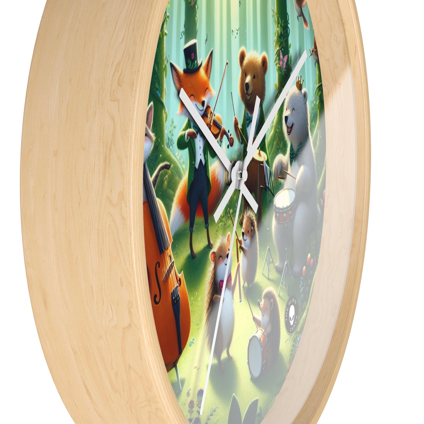 "Melodious Menagerie: Musical Animals in the Enchanted Forest" - The Alien Wall Clock