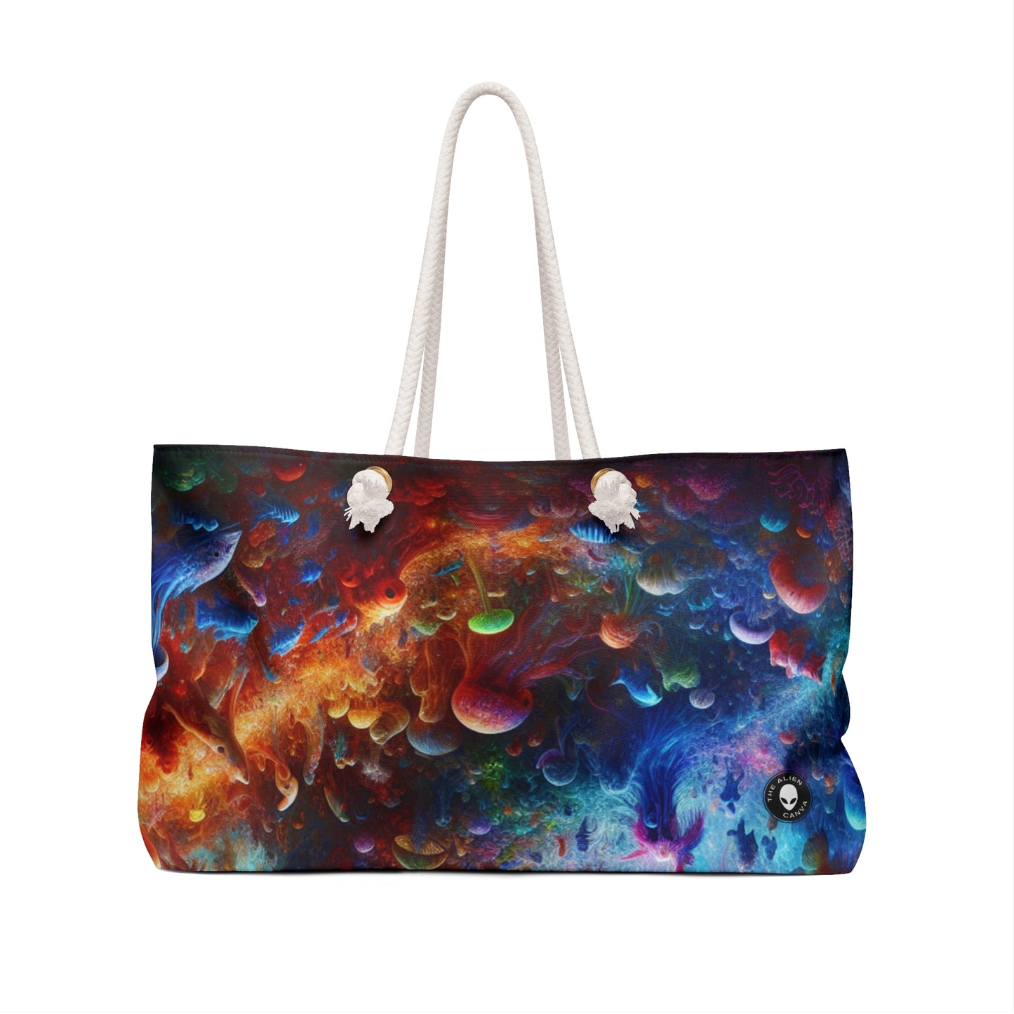 "Glowing Coral Dance Party" - The Alien Weekender Bag