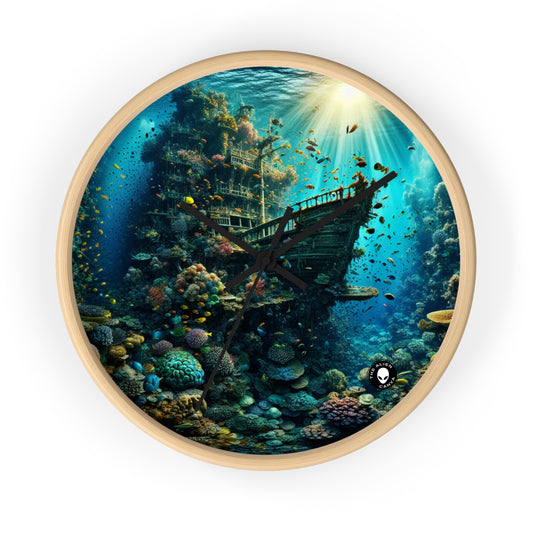 "Whimsical Underwater World" - The Alien Wall Clock