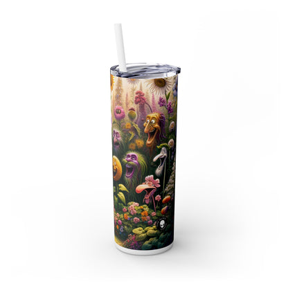 "Le jardin parlant" - Le verre fin Alien Maars® avec paille 20 oz