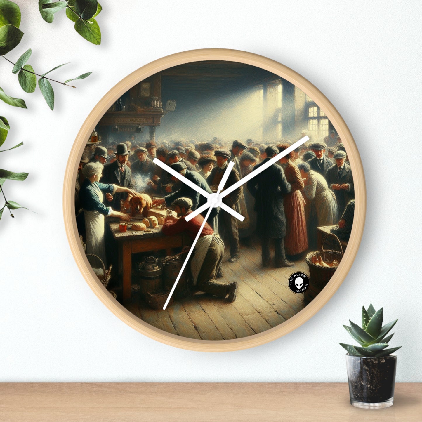 Title: "Conversations for Change" - The Alien Wall Clock Social Realism