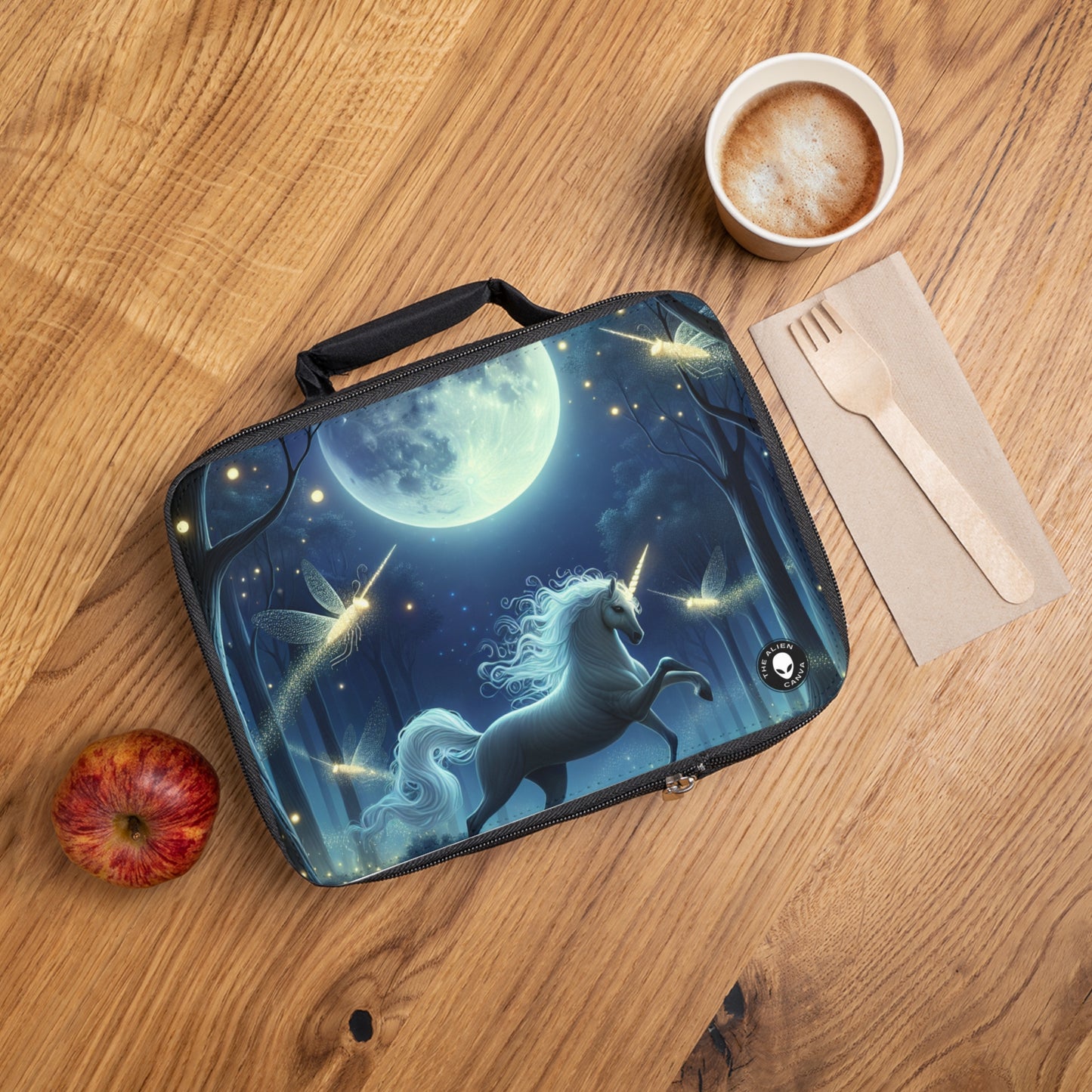 « Forêt enchantée au clair de lune » – Le sac à lunch Alien