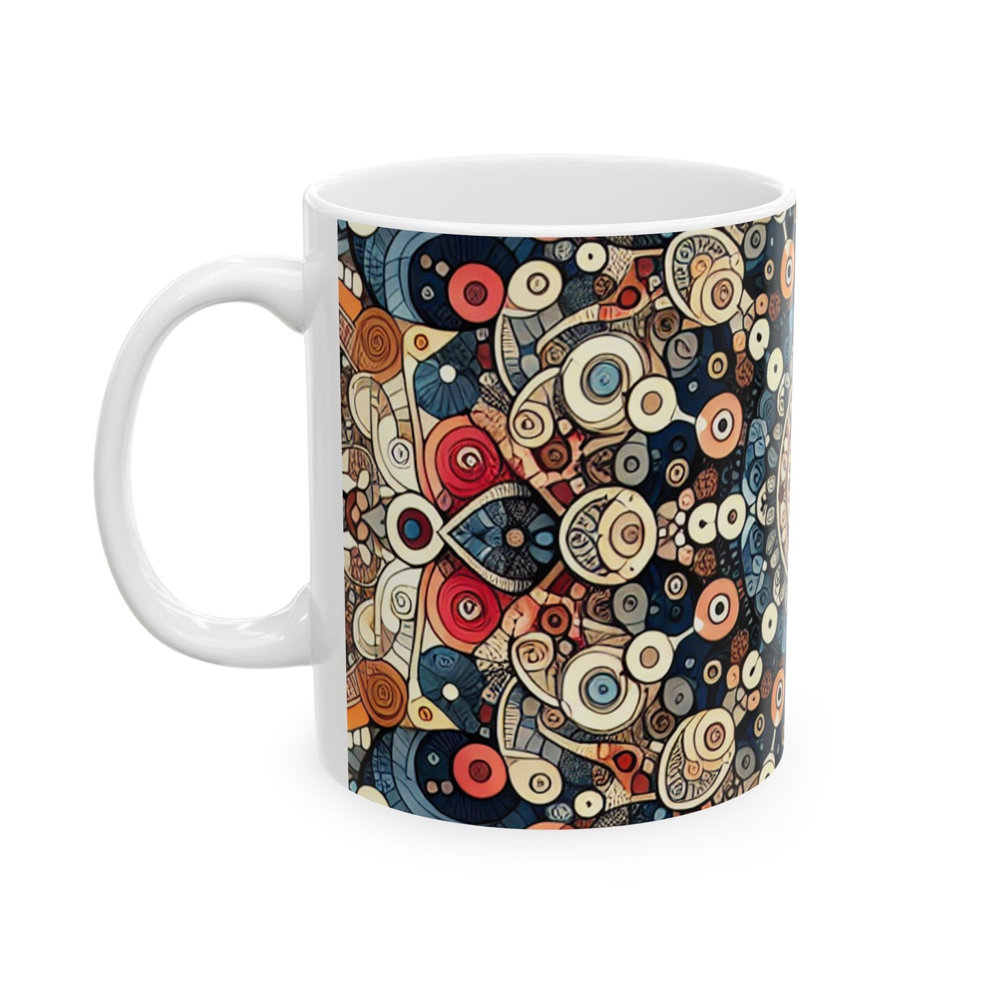 "Nature's Harmony: Floral Mandala Art" - La tasse en céramique Alien 11oz Pattern Art