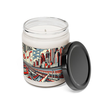 "Constructing Ideas: A Typographic Landscape" - The Alien Scented Soy Candle 9oz Constructivism Style