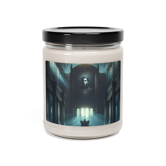 "Moonlight Shadow: A Gothic Portrait" - La bougie de soja parfumée Alien 9oz Style d'art gothique