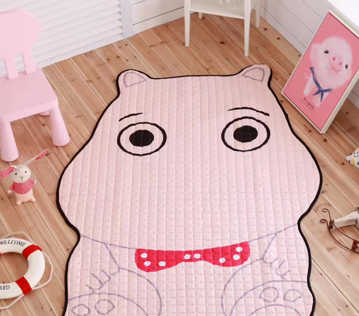 Alfombra de juegos para bebés, alfombra para niños, alfombras de felpa de tigre blanco para decoración de sala de estar, alfombrillas de desarrollo para niños