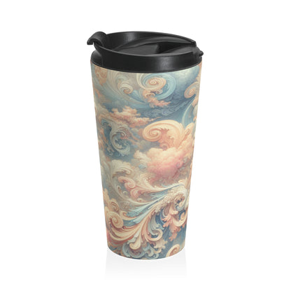 "Rococo Reverie: A Luxurious Ballroom Scene" - The Alien Stainless Steel Travel Mug Rococo