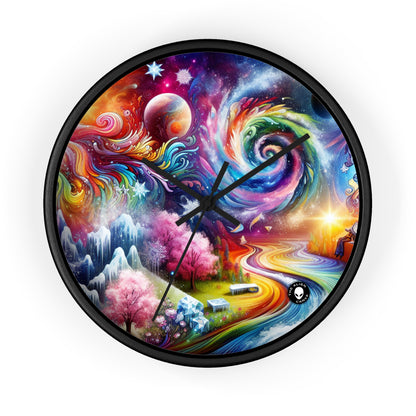 "Chronicles of Change: A Timeless Tapestry" - The Alien Wall Clock