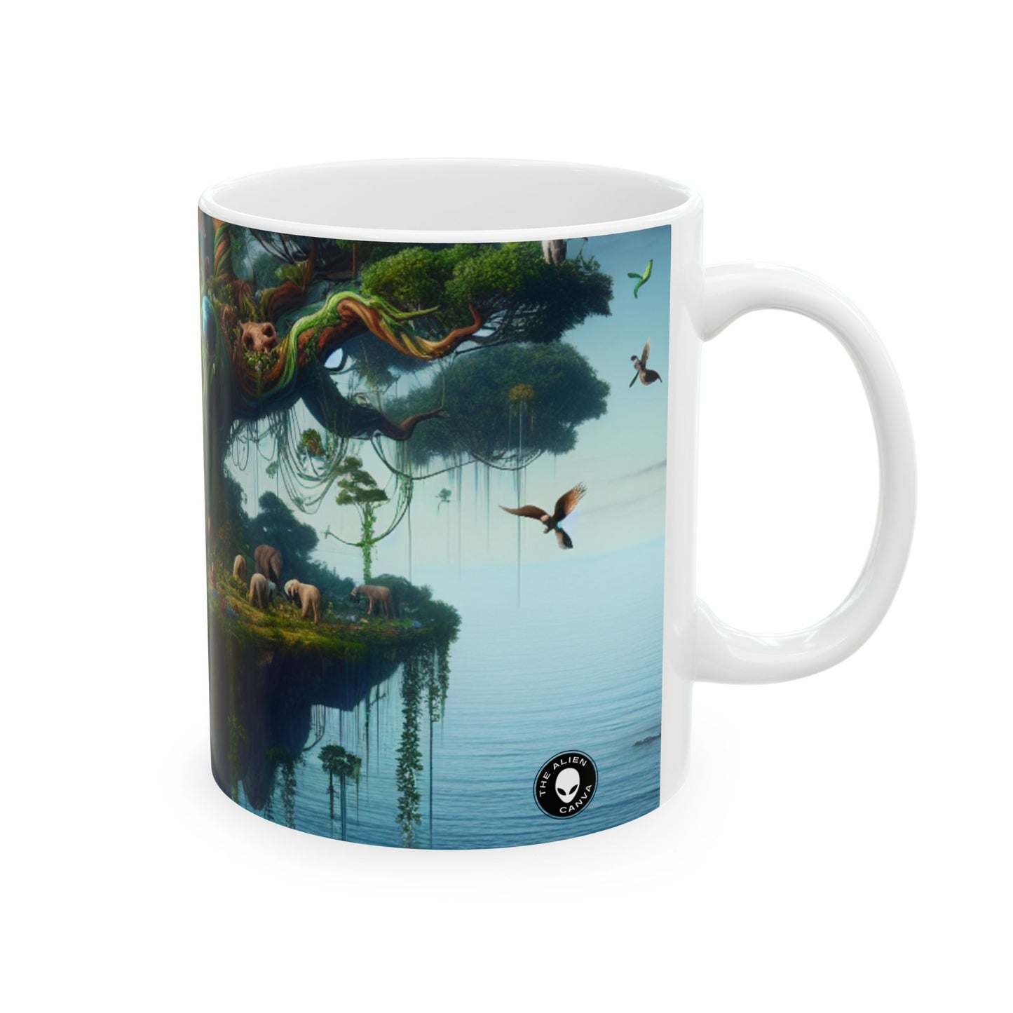 "Fantasy Island: El árbol gigante de los sueños" - Taza de cerámica The Alien 11oz