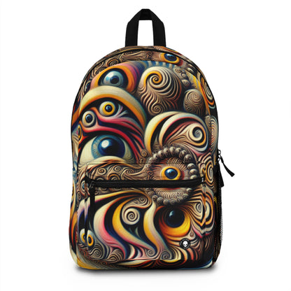 "Time Island's Dreamlike Dance" - The Alien Backpack Surrealism