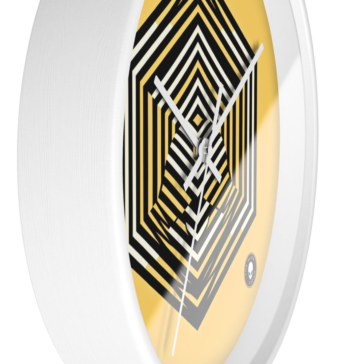 "Dynamic Illusions: Op Art Exploration" - The Alien Wall Clock Optical Art (Op Art)