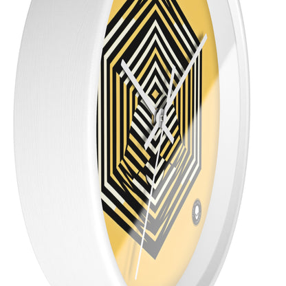 "Dynamic Illusions: Op Art Exploration" - The Alien Wall Clock Optical Art (Op Art)