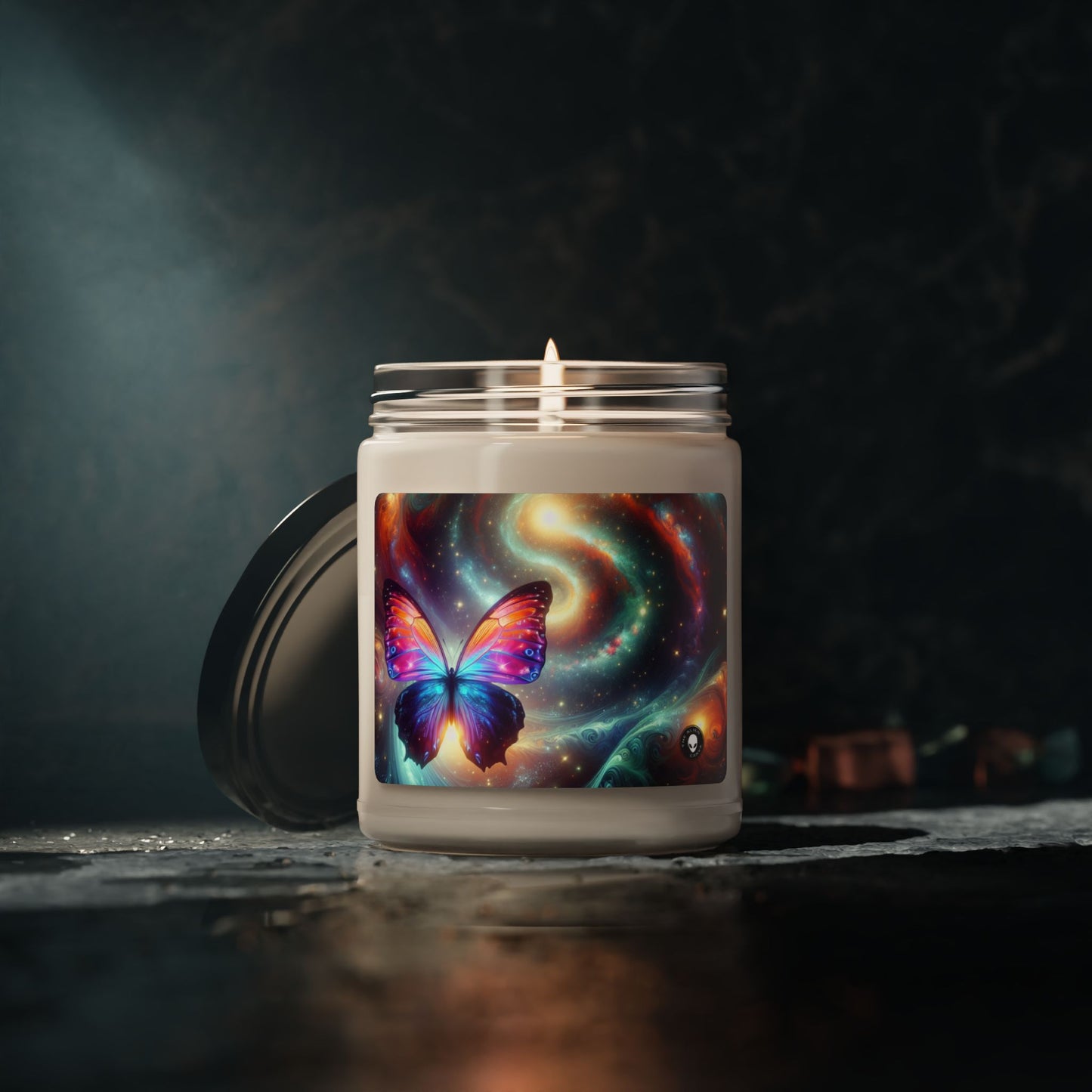 "Galactic Butterfly: A Cosmic Spectacle" - The Alien Scented Soy Candle 9oz