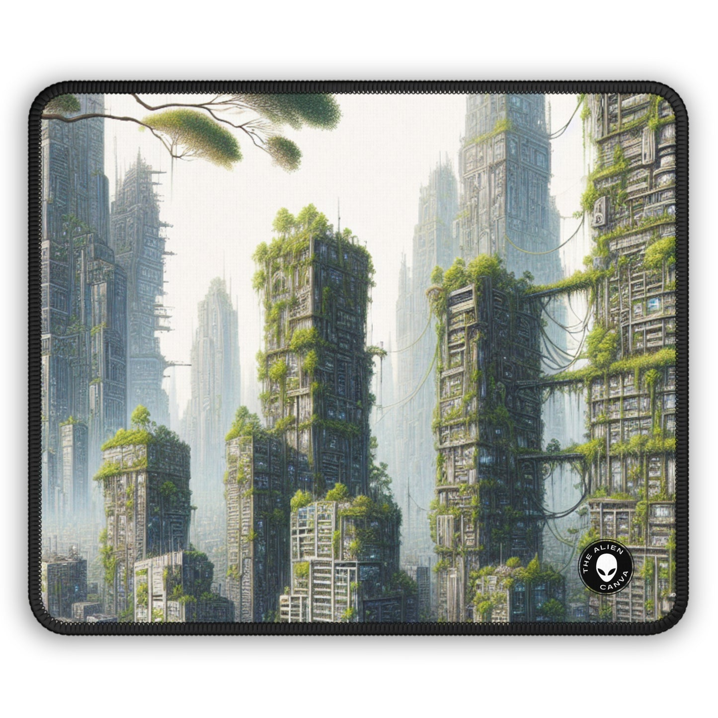 « La résurgence de la nature : la jungle urbaine » – Le tapis de souris de jeu Alien