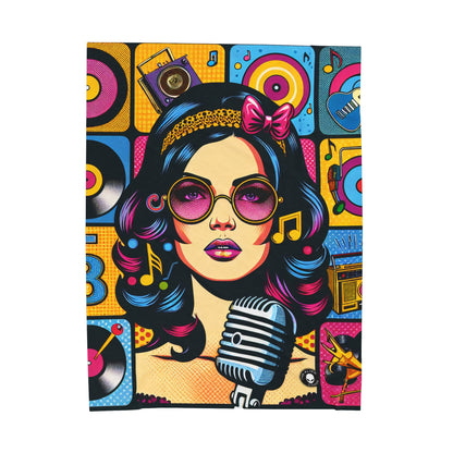 "Celebrando la iconografía pop: un retrato retrospectivo" - The Alien Velveteen Plush Blanket Pop Art