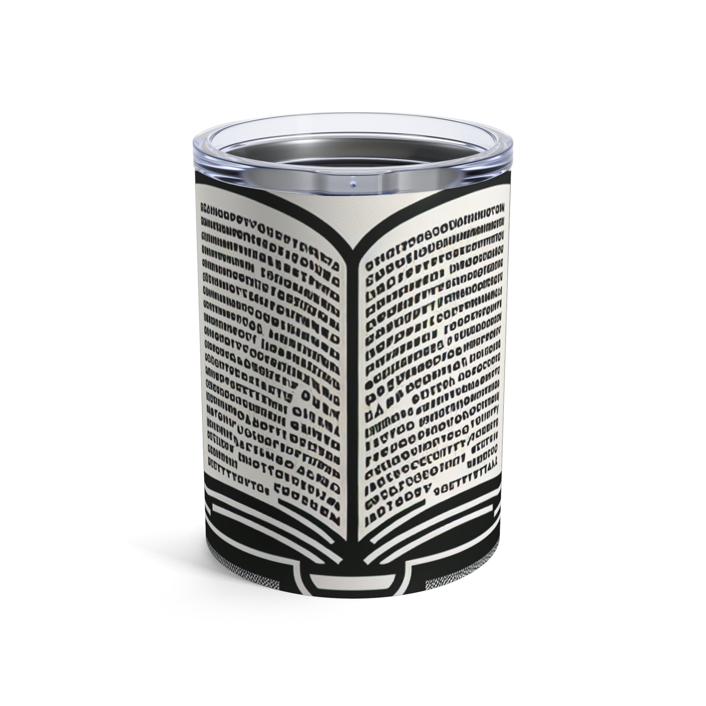 "A Singular Story: Monochrome Typography" - The Alien Tumbler 10oz Minimalism